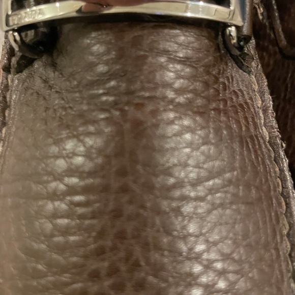 Prada Pebbled Grain Leather Drivers, all Metal Bit - Picture 4 of 13